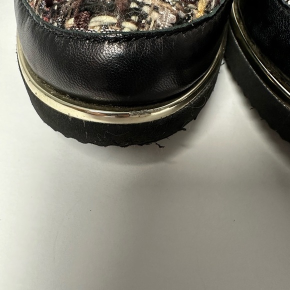 Ron White made Italy Black, Brown, Pink Women’s Tweed Loafers size 5.5 - Picture 7 of 12